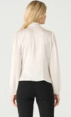 Soft Wrap Blouse in Pearl