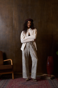 Shelly Leopard Wide Leg Jean