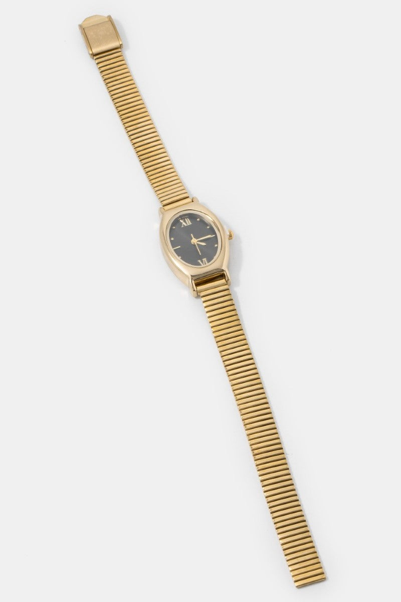 Rachel Vintage Oval Watch | Gold + Silver