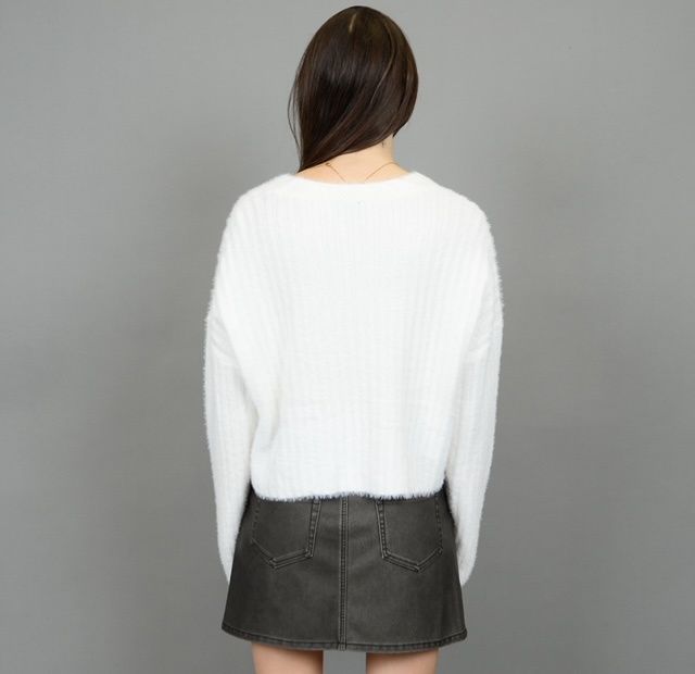 Zaida Pullover in Winter White