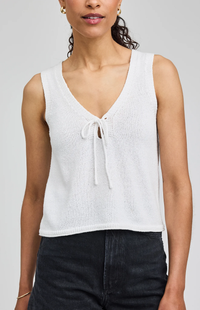 Rebel Knit Tank | White
