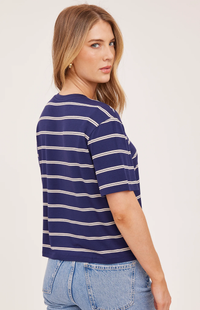 Jaxson T-Shirt | Navy Stripe