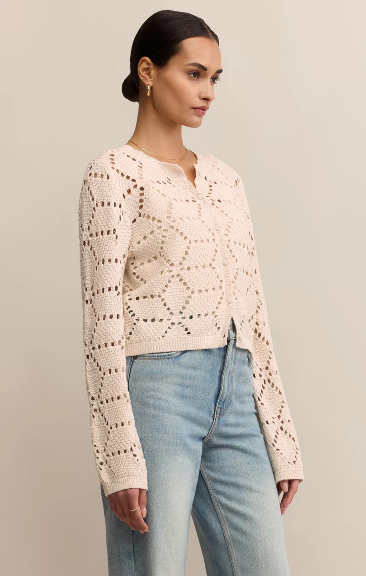 Rosalyn Diamond Sweater Cardigan