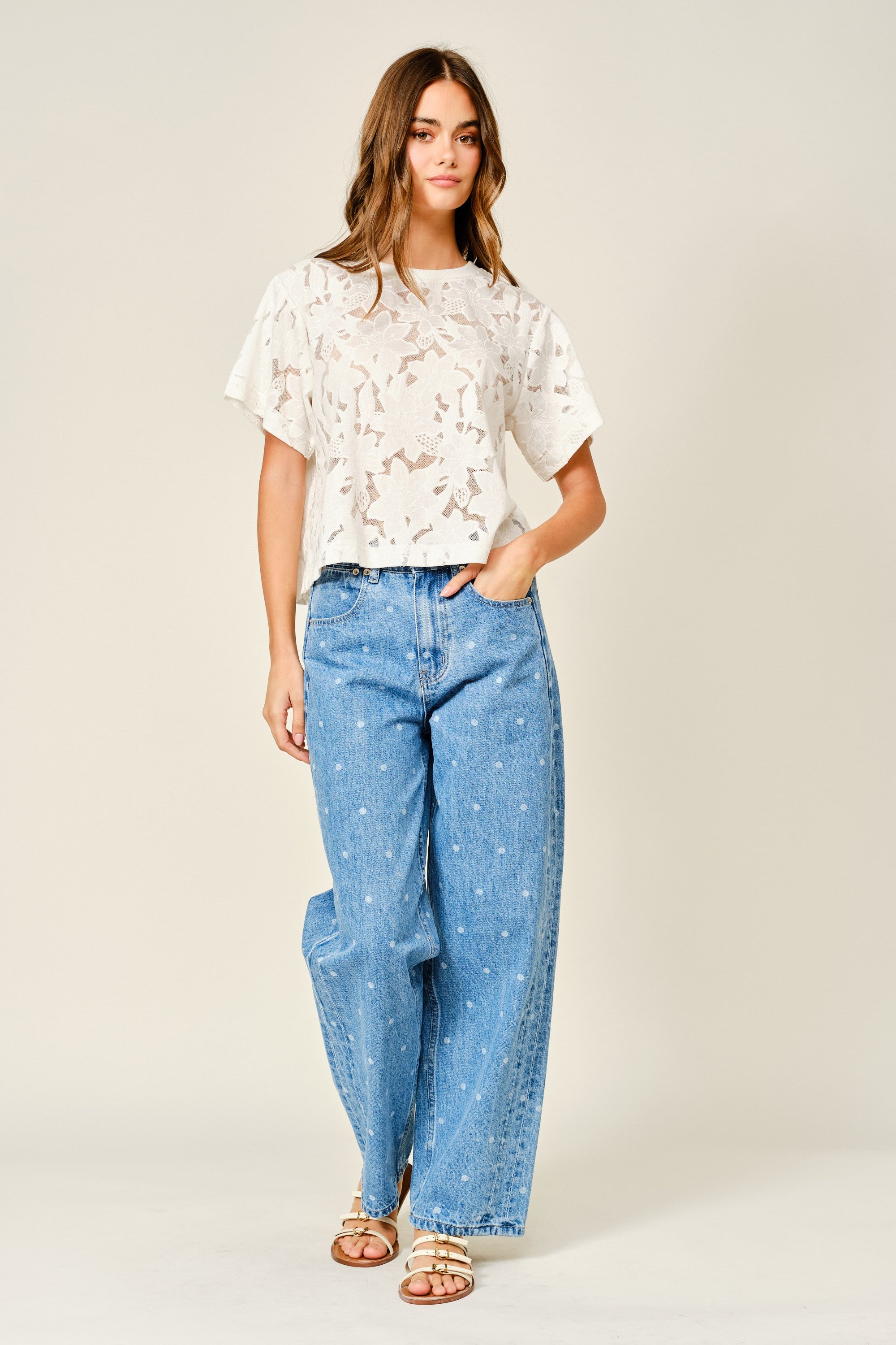 Lace Floral T-Shirt