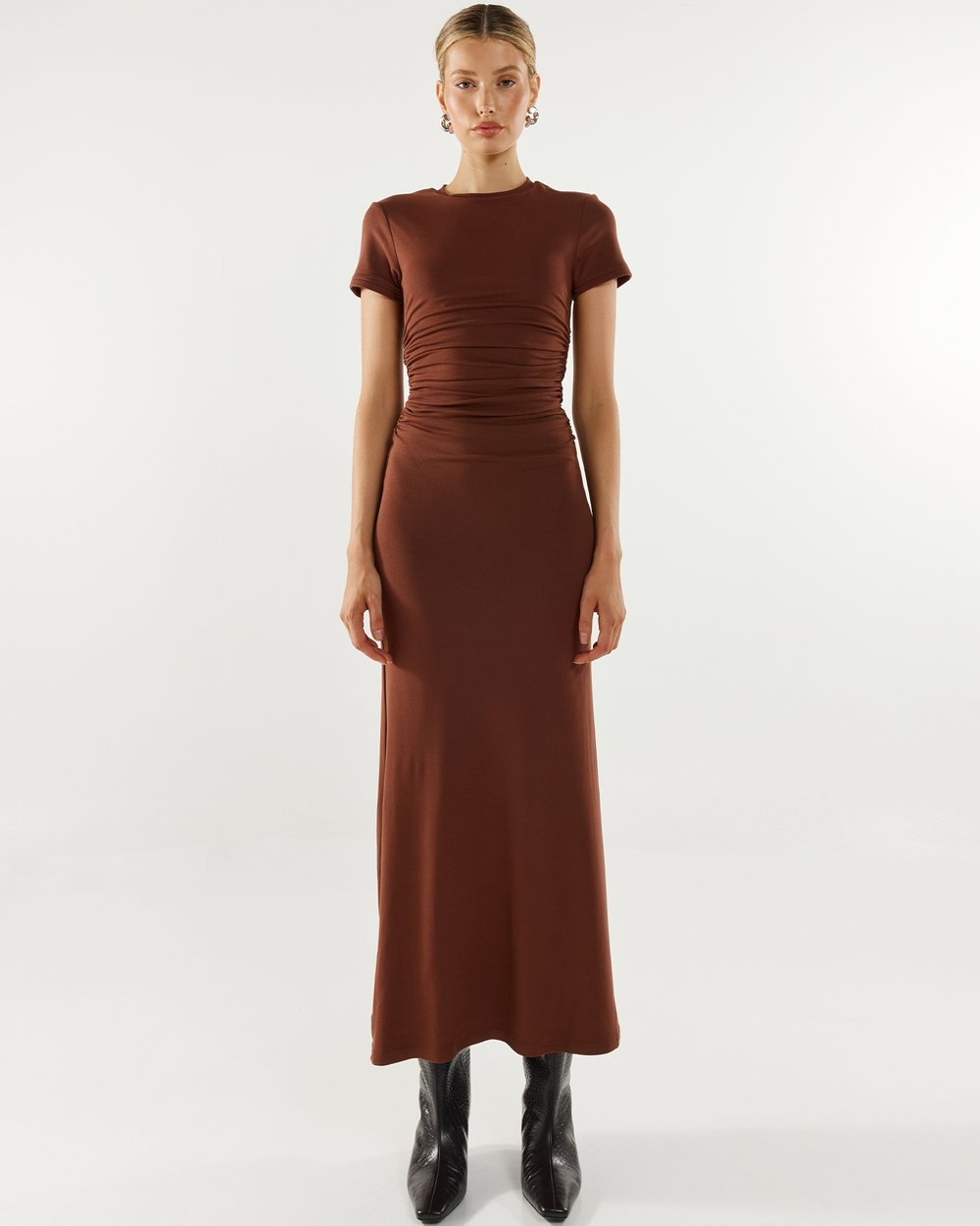 Palmer Dress in Chocolate