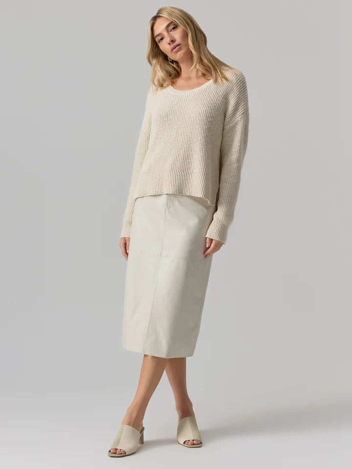 Scoop Neck Sweater Eco Natural