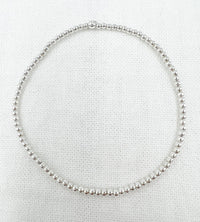 Sterling Silver Bead Bracelet | LEAVE-ON