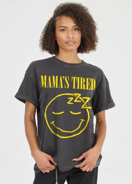 Mama's Tired Vintage Boyfriend Tee