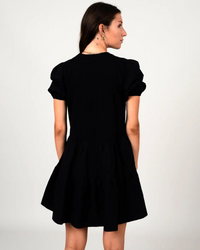 Tamara Poplin jersey Dress In Black