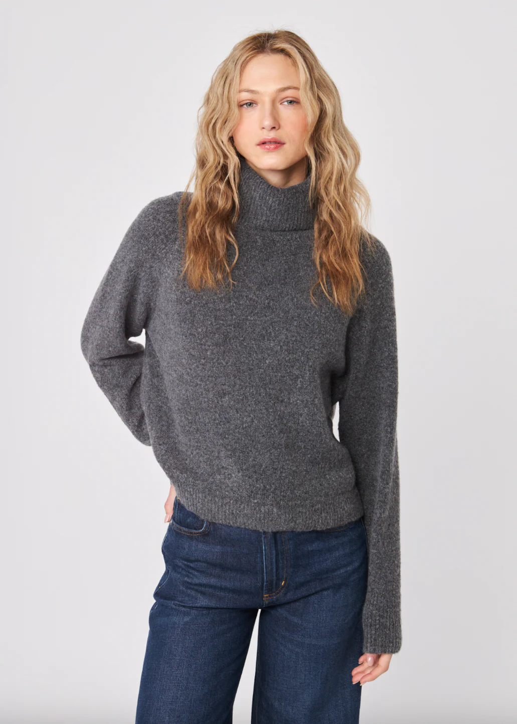 Emmet Turtleneck Sweater | Granite