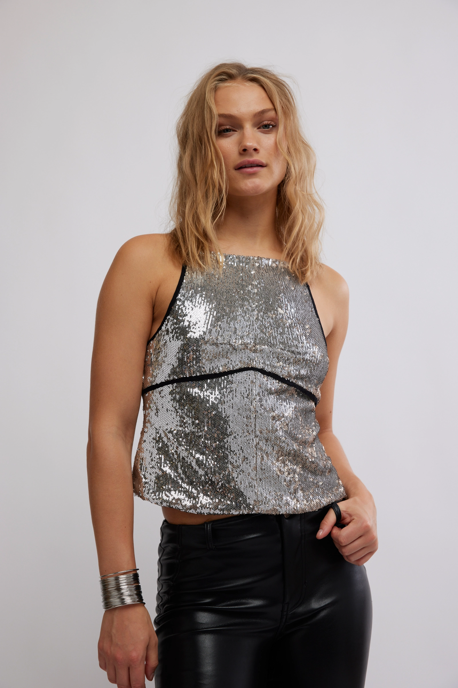 James Sequin Tank Silver Combo