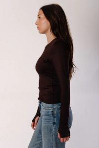 Hira Long Sleeve in Chocolate