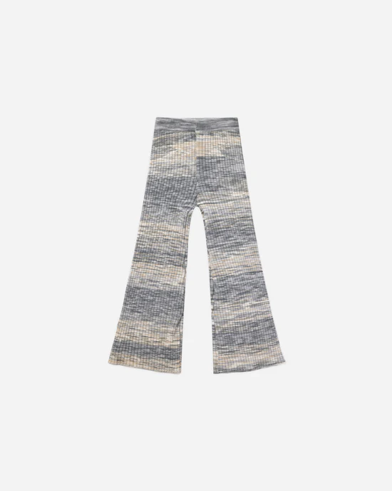 Flare Knit Pant || Heathered Blue