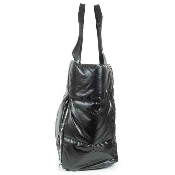 Panorama Puffer Large Tote In Black