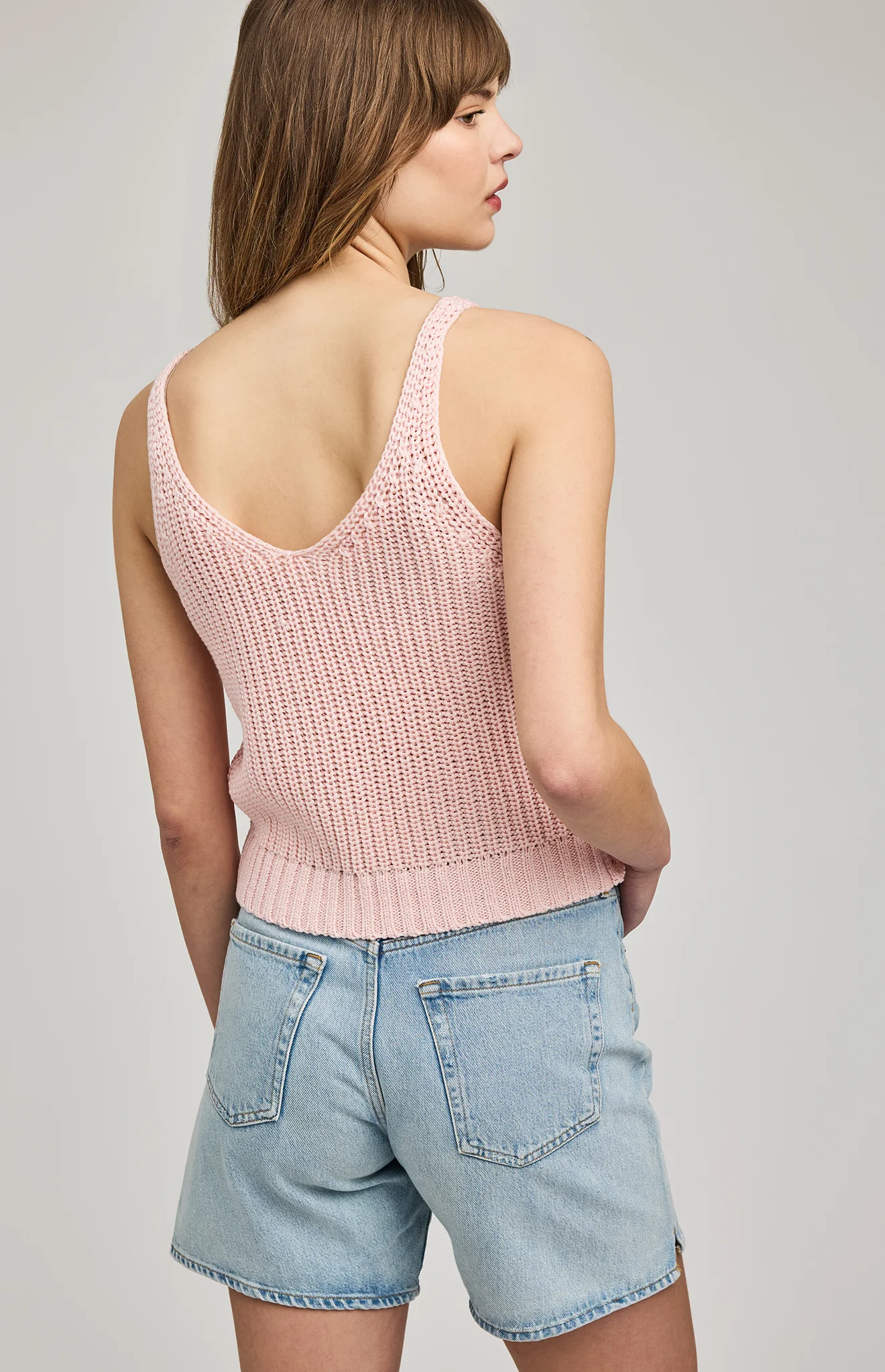 Lizzie Knit Tank | Sea shell