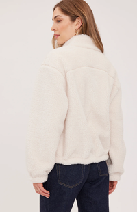 Camden Sherpa Jacket in Cream