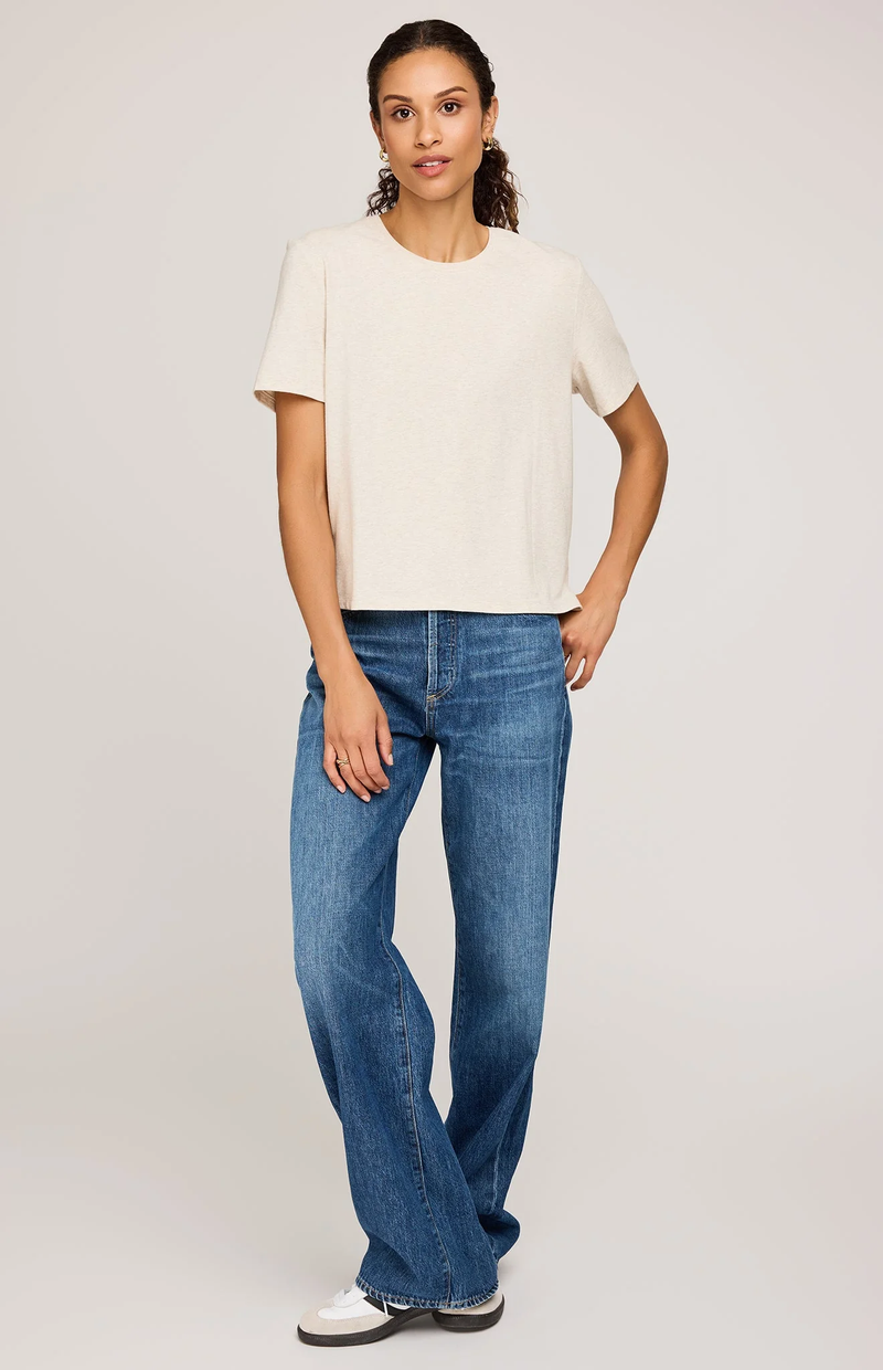 Christine Tee in Heather Oat