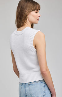 Pippa Sweater Vest | White