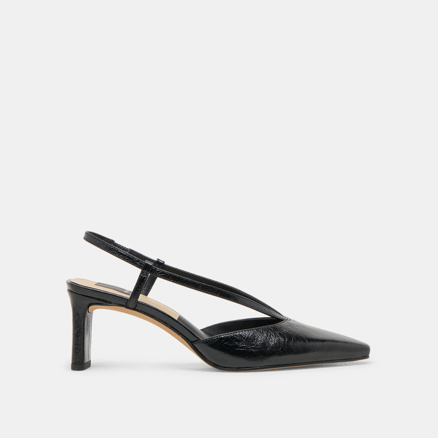 Ginay Heel | Black Leather