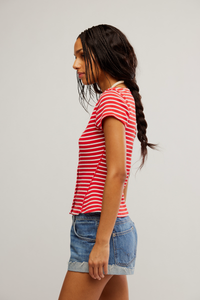 Most Wanted Cardi | Red|White Stripe