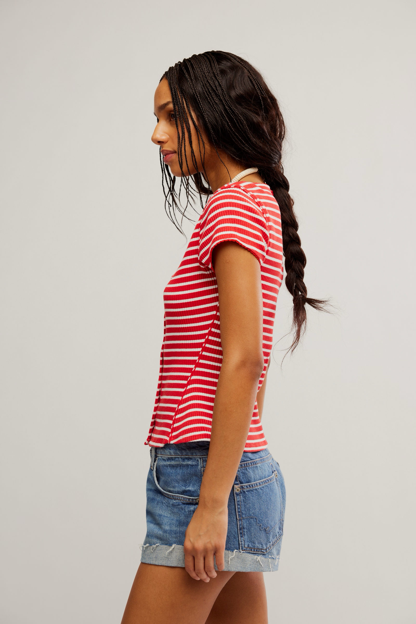 Most Wanted Cardi | Red|White Stripe