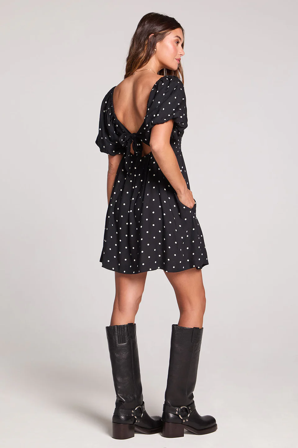 Elio Mini Dress | Polka Dot