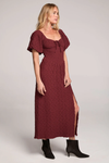 Colyn Sangria Midi Dress
