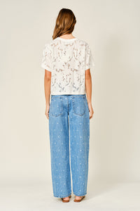 Lace Floral T-Shirt