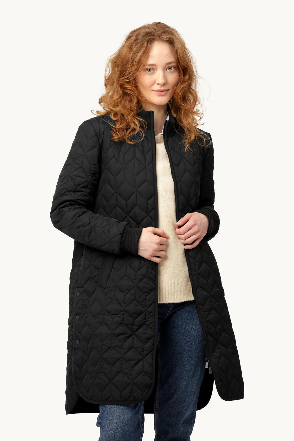 Art 06 Quilted Jacket  in Black