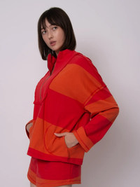 Camille YD Stripe heavy Jersey Long Sleeve | Orange Cherry