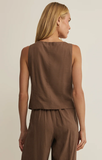 Roman Linen Vest | Palo Santo