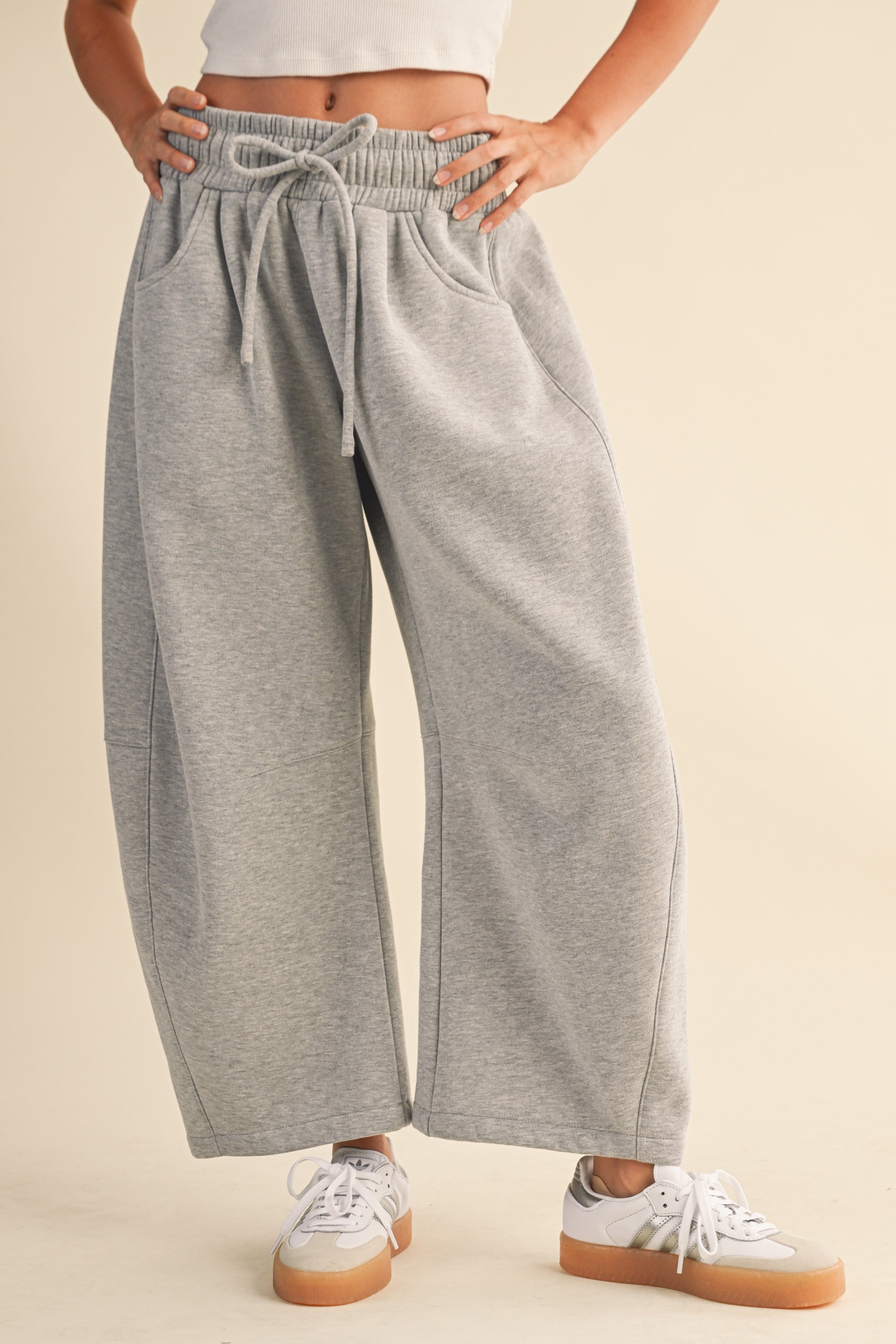 Barrel Sweats in Grey