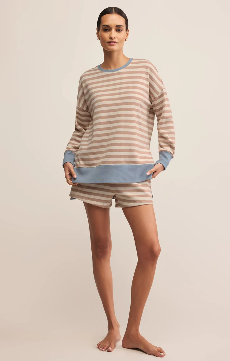 Layer Up Stripe Lounge Set | Evening Sand