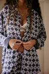 Dreamy Days Solid PJ Set in Navy Combo