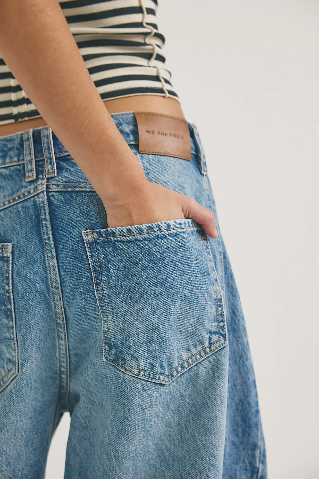 Good luck Mid-Rise Barrel Jeans | Ultra Light Beam