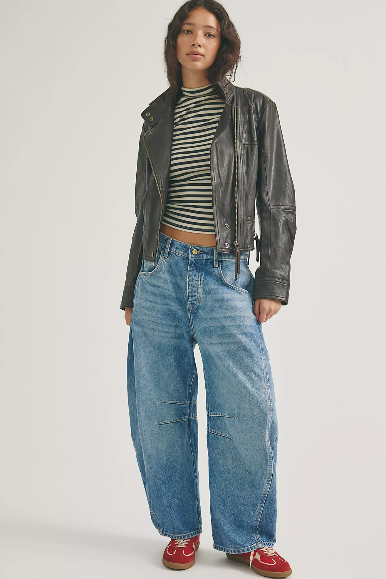 Good luck Mid-Rise Barrel Jeans | Ultra Light Beam