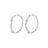 RAELYNN recycled hoops silver-plated