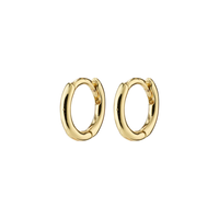 EANNA recycled huggie hoops Gold-Plated