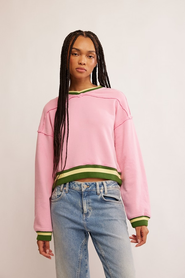 Rio Sweatshirt In Pinky Promise Combo