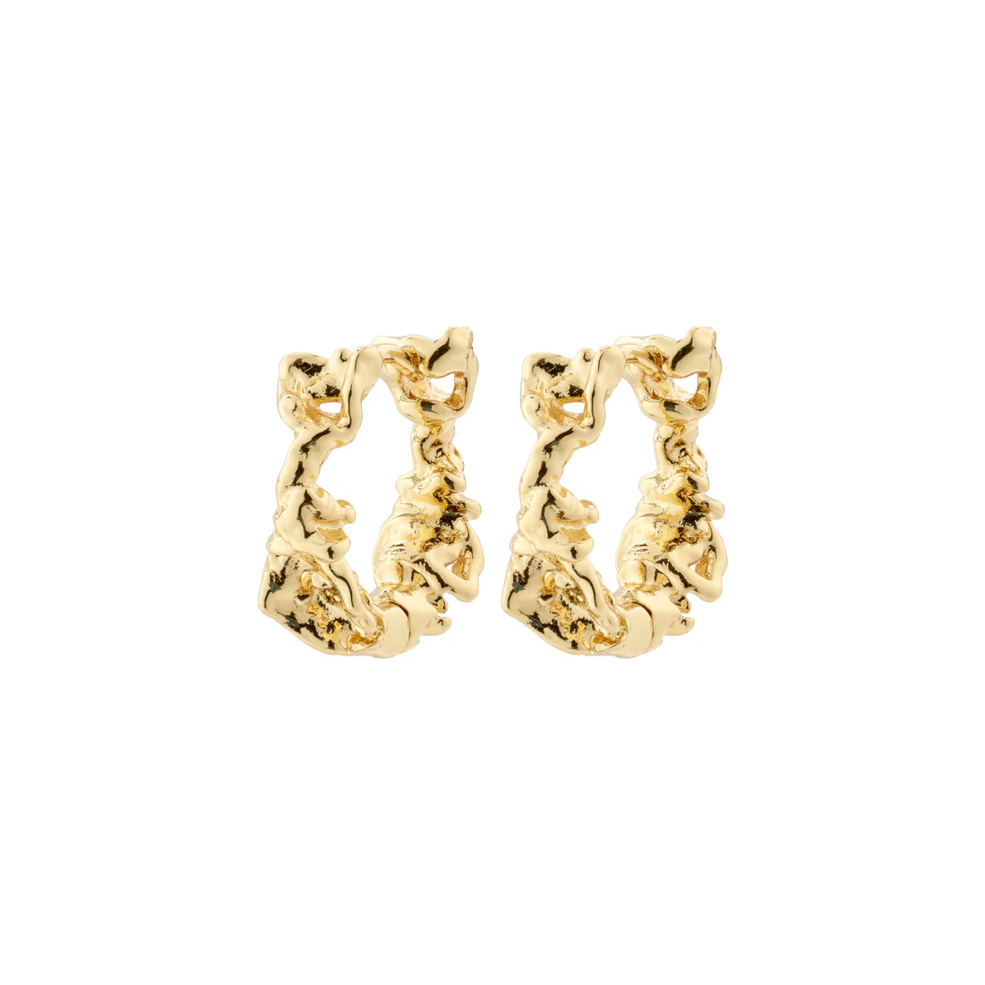 TRUST Recycled Hoop Earrings Gold Plated