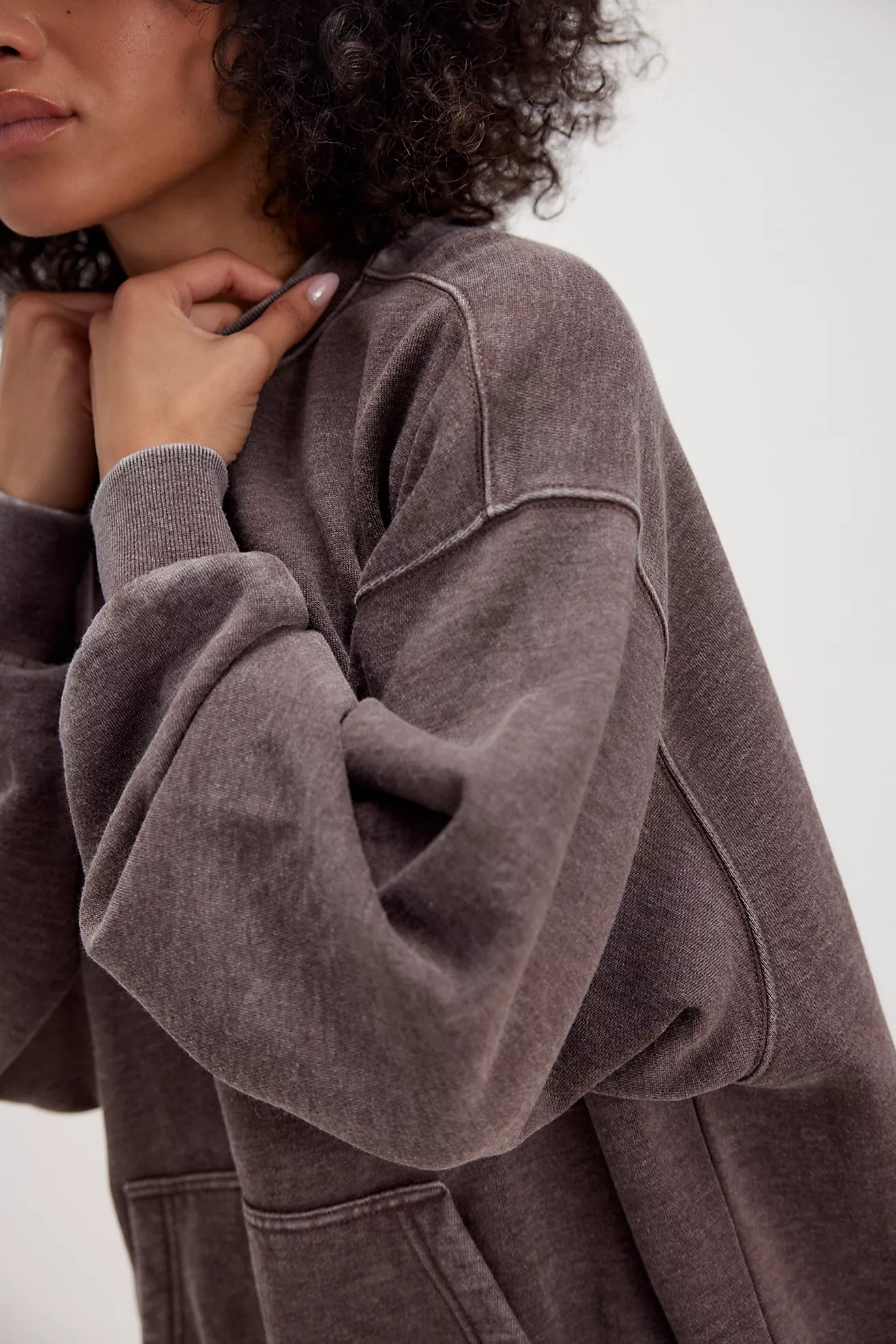 Slow It Down Pullover in French Toast