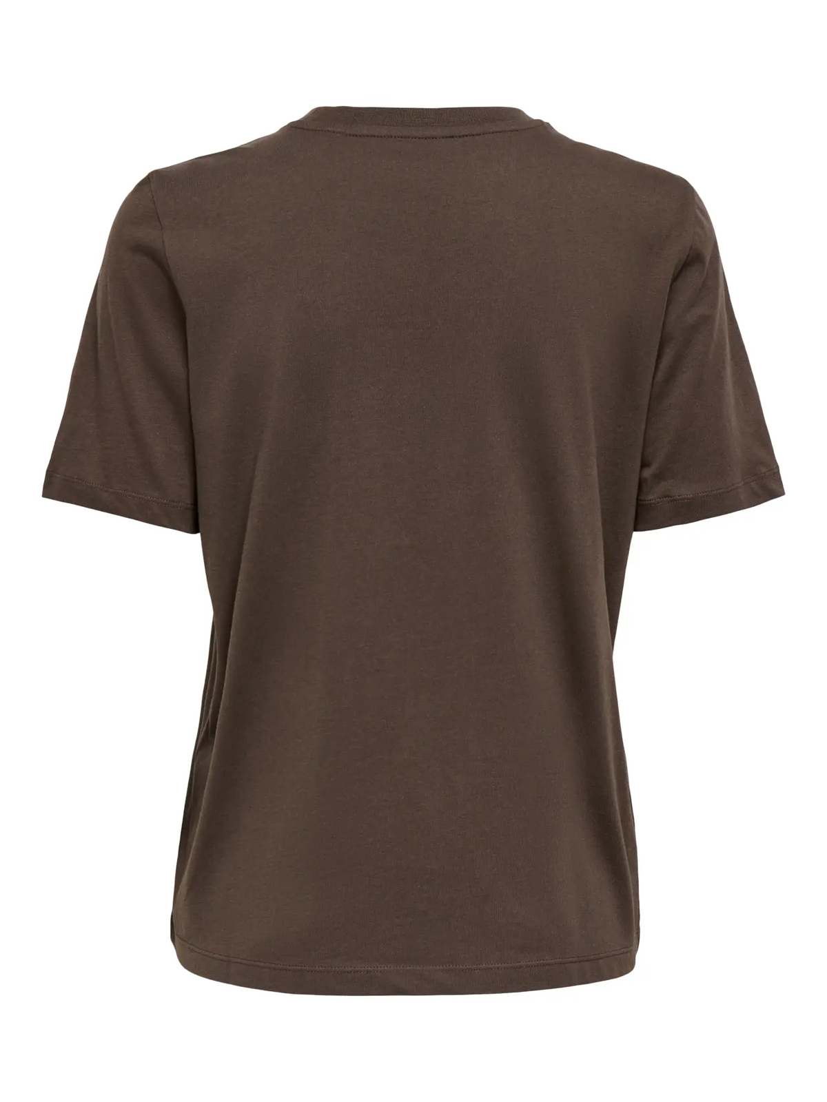 Happy Short Sleeve O-Neck Tee in Chocolate