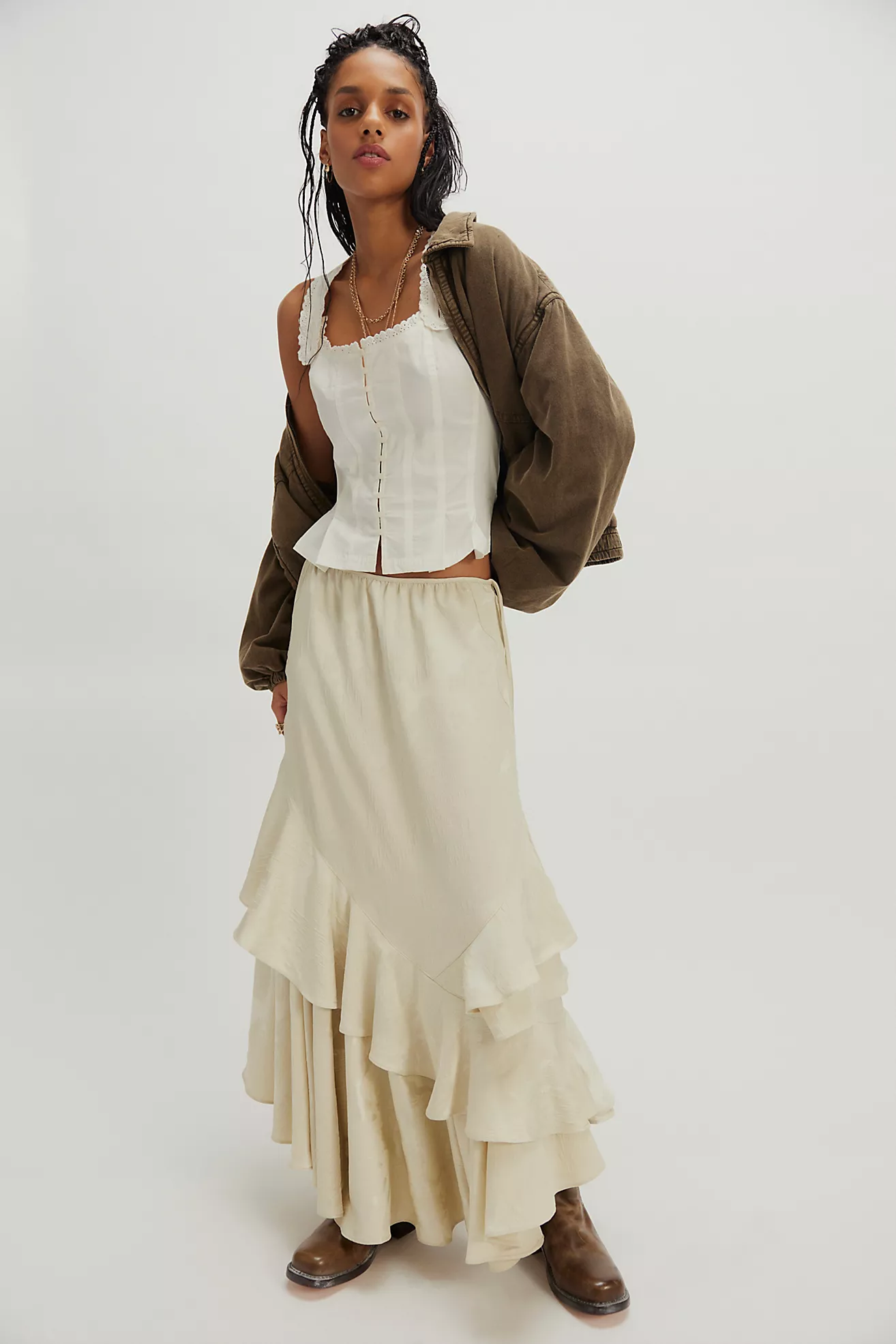 Bridgette Corset Top | Clean Ivory
