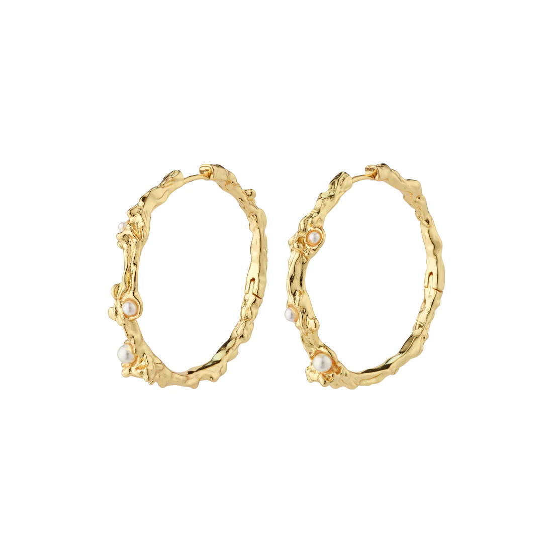 RAELYNN recycled hoops Gold-plated