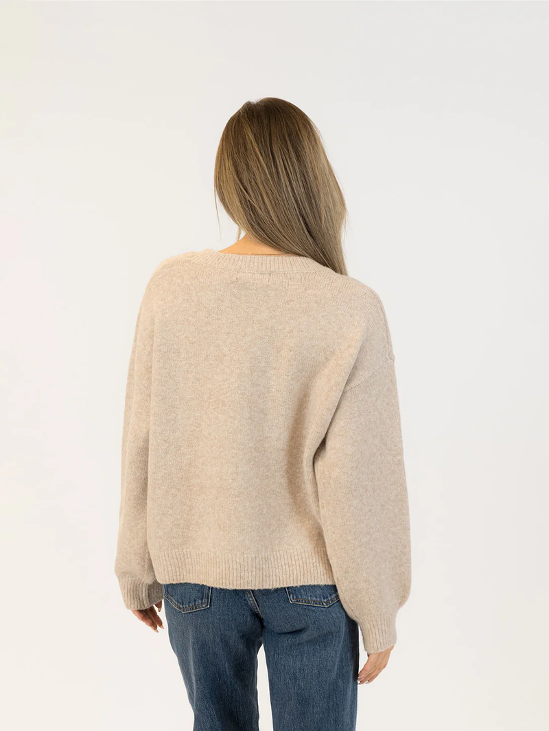 Bows Sweater in Beige