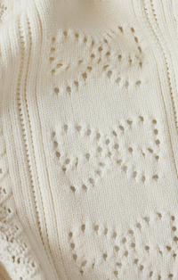Gema Pointelle Cardigan | Cloud
