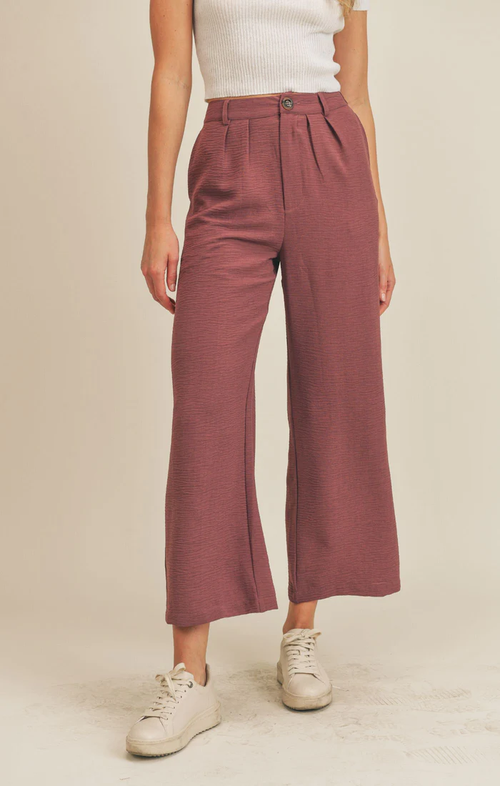 The Need You Now Pants In Eggplant