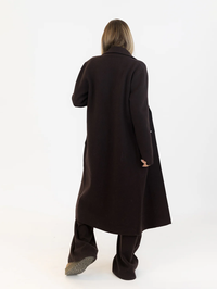 Vicky Coat in Chocolate Brown