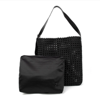 Osler Hobo Woven Tote in Black
