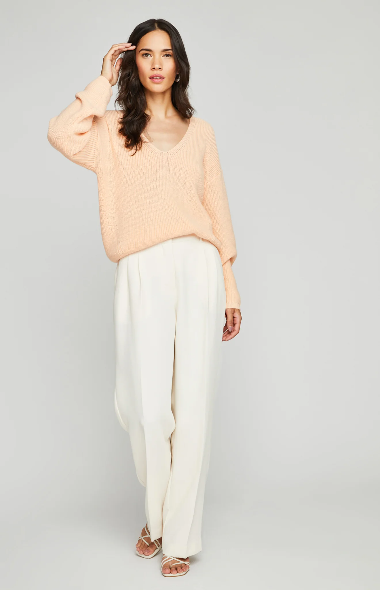 Tucker Pullover in Peach